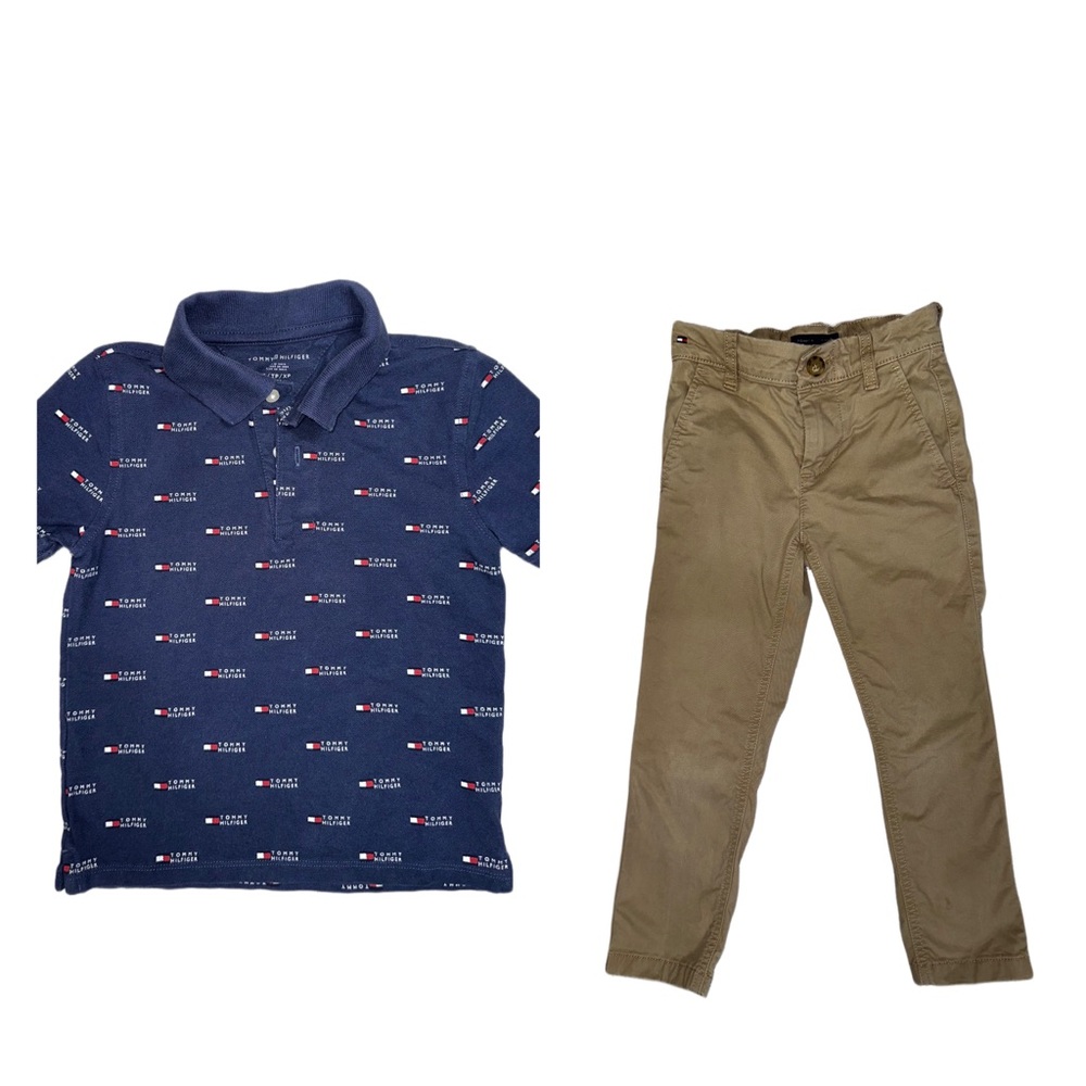 💙❤️ Tommy Hilfiger polo shirt and pant set